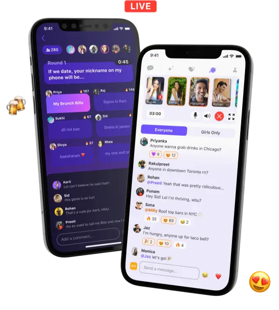 Join the 2M+ community,<br /><span>through games & chat rooms!</span>